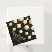 黒と金ゴールドのクリスマスオーナメント フェイバータグ (インサイチュ)