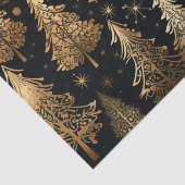 黒と金ゴールドのクリスマスツリー 薄葉紙 (詳細)
