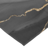 黒と金ゴールドのグリッター瑪瑙 テーブルクロス (アングル)
