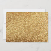 黒と金ゴールドのグリッター結婚式招待状 招待状 (裏面)