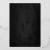 黒と金ゴールドのゲイ結婚の 箔招待状 (裏面)