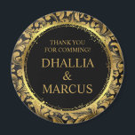 黒と金ゴールドのゴシックパターン マグネット<br><div class="desc">黒と金ゴールドのゴシックパターン</div>