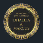 黒と金ゴールドのゴシックパターン マグネット<br><div class="desc">黒と金ゴールドのゴシックパターン</div>