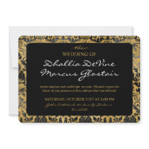 黒と金ゴールドのゴシックパターン