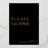 黒と金ゴールドのサインを一つ結婚式の引き出物に 箔シーズンカード (正面)