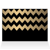 黒と金ゴールドのシェブロン空白の- (内部横(上))