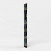 黒と金ゴールドのスカル Case-Mate iPhoneケース (裏面/右)