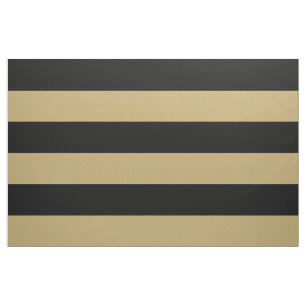 黒と金ゴールドのストライプ広いスケール ファブリック
