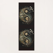 黒と金ゴールドのスピリチュアルインとヤン瞑想 ヨガマット (裏面)