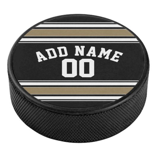 黒と金ゴールドのスポーツジャージーの名前 – CAN EDIT Color アイスホッケーパック (3/4)