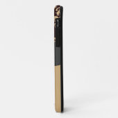 黒と金ゴールドのダマパーソナライズされたスク Case-Mate iPhoneケース (裏面/左)