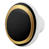 黒と金ゴールドのトリム セラミックノブ (右)