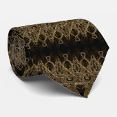 黒と金ゴールドのネックタイ – 色を選択 ネクタイ (ロール)