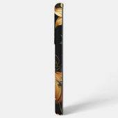 黒と金ゴールドのハロウィーンカボチャ SAMSUNG GALAXYケース (左側面)