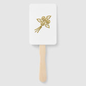 黒と金ゴールドのハンドファン ハンドファン (裏面)