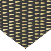 黒と金ゴールドのハート ショートテーブルランナー (コーナー)