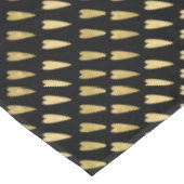 黒と金ゴールドのハート テーブルクロス (アングル)