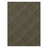 黒と金ゴールドのハート テーブルクロス (正面)