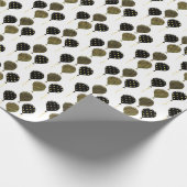 黒と金ゴールドのバルーンのラッピングラッピングペーパー ラッピングペーパー (角)