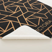 黒と金ゴールドのパタエレガントーン シェルパブランケット (3/4)