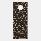 黒と金ゴールドのパタエレガントーン ドアノブサイン (裏面)