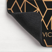 黒と金ゴールドのパタエレガントーン マウスパッド (コーナー)