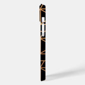 黒と金ゴールドのパタエレガントーン Case-Mate iPhoneケース (裏面 / 左)