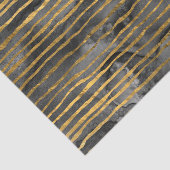 黒と金ゴールドのパタストライプのーン 薄葉紙 (詳細)