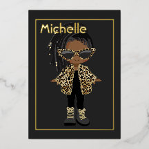 黒と金ゴールドのヒップホップキッズファッション誕生日