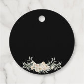 黒と金ゴールドのフローライスラム教結婚教徒 フェイバータグ (裏面)