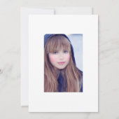 黒と金ゴールドのフローラスワンキンセニェラ写真 招待状 (裏面)