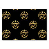 黒と金ゴールドのペンタグラム テーブルナンバー (裏面)