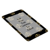 黒と金ゴールドのペンタグラム マグネット (右側)