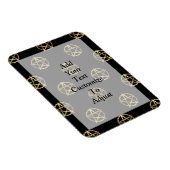 黒と金ゴールドのペンタグラム マグネット (右側)