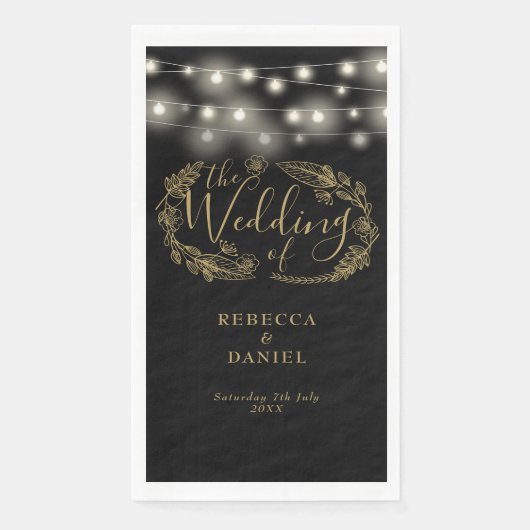 黒と金ゴールドのライトフローラ (正面)