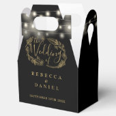 黒と金ゴールドのライトフローラ フェイバーボックス (オープン)