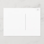 黒と金ゴールドのヴィンテージフローラ日付の保存 案内ポストカード (裏面)