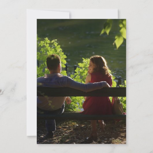 黒と金ゴールドのヴィンテージ花の日付を保存 セーブザデート (裏面)