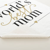 黒と金ゴールドの世界最高ののママエレガント シェルパブランケット (3/4)