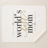 黒と金ゴールドの世界最高ののママエレガント シェルパブランケット (正面(横))