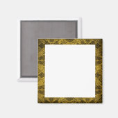 黒と金ゴールドの写真フレーム マグネット (正面/裏面)