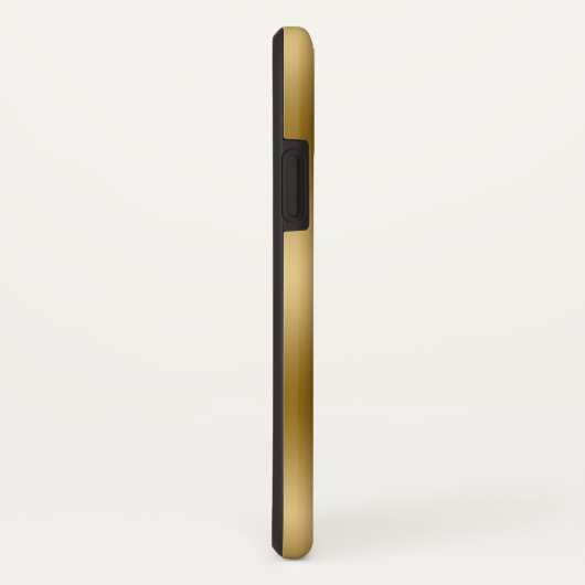 黒と金ゴールドの分割スクリーン金ゴールドボートいかり Case-Mate iPhoneケース (裏面/右)