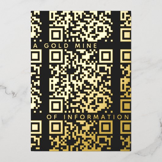 黒と金ゴールドの割引カーカスタムドとQRコード 箔シーズンカード (正面)