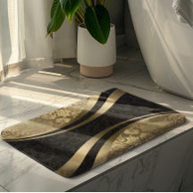 黒と金ゴールドの動的なジオメトリックダンパー