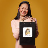 黒と金ゴールドの大晦日 スクエアシール