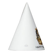 黒と金ゴールドの大晦日 パーティーハット (左)