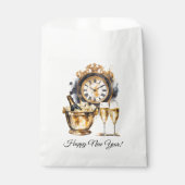 黒と金ゴールドの大晦日 フェイバーバッグ (正面)