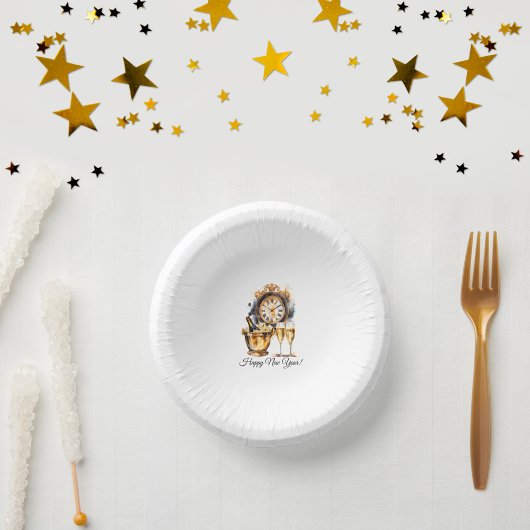 黒と金ゴールドの大晦日 ペーパーボウル