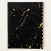 黒と金ゴールドの大理石アポイントメント本 プランナー手帳 (裏面)