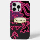 黒と金ゴールドの天星パターン Case-Mate iPhoneケース (裏面)